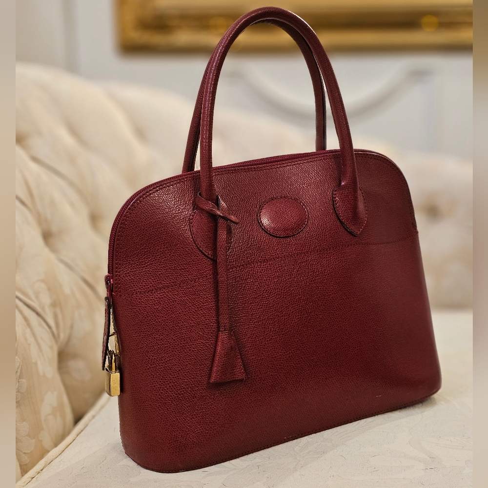 Genuine leather hand bag